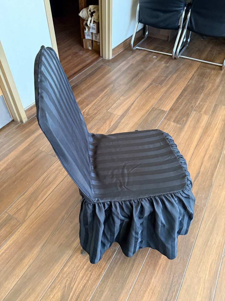 White and Black Tuxedo Luxury Chair Covers