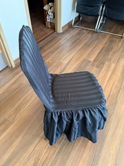 White and Black Tuxedo Luxury Chair Covers