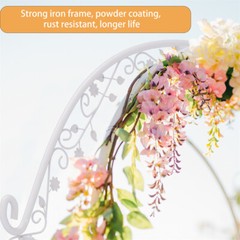 Extra Sturdy Metal Arbor Wedding Arch Garden Trellis Pergola Stand Backdrop Deco