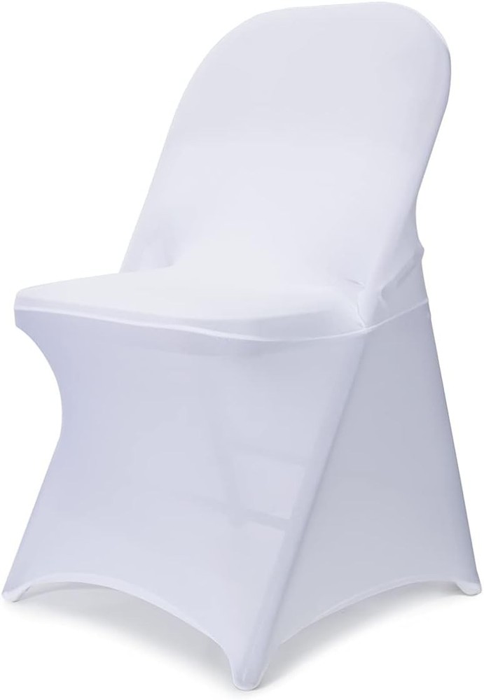 50pc Spandex Folding Chair Covers Universal Stretch Washable Fitted Slipcover