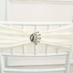 2 in Metal Rhinestones Crown Brooch Chair SASH PIN Party Events Decorations