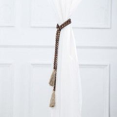 55″ Brown Wood Bead Chain Tassels Hanging Garland Party Events Home Decorations