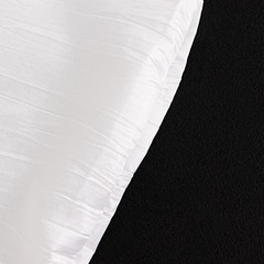 WHITE Crinkle Crushed Taffeta Banquet CHAIR COVER Party Wedding Events Decor