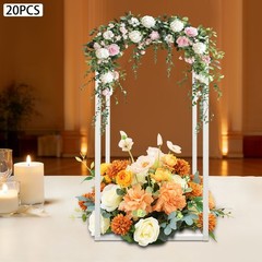 Geometric Flower Stand For Wedding 20PCS Metal Flower Stand Wedding Flower Stand
