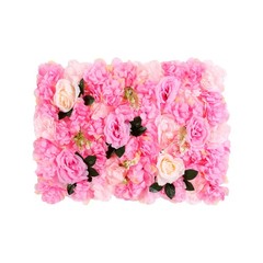 12 Pcs Pink Flower Wall Decor, 3D Silk Rose Floral Artificial Flower Wall