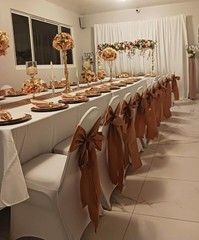 Pack of50Satin Lavender Chair Sashes7x108 Inches for Wedding Party Feast Banquet