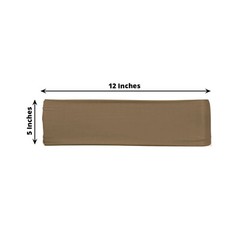 10 Taupe Spandex STRETCHABLE CHAIR SASHES Wedding Party Decorations SALE