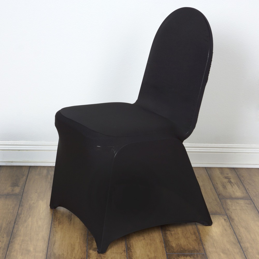 Black MADRID BANQUET CHAIR COVER with CrissCross Design Wedding SALE