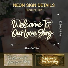 Light Up Your Love Story: Modern LED Neon Sign for Weddings and Anniversaries