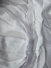 White Fabric Decorative Drapes, Solid/Plain, Reusable Wedding Backdrop Decor