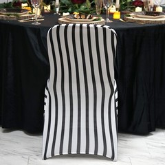 Striped Spandex STRETCHABLE CHAIR COVERS Wedding Slipcover Party Supply Banquet