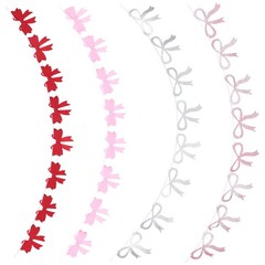 1 Set Felt Bow Garland Banner for Mother’s Day Bunting Party Hanging Decoration