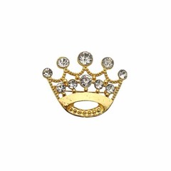 2 in Metal Rhinestones Crown Brooch Chair SASH PIN Party Events Decorations