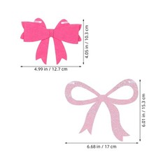 1 Set Reusable Mothers Day Bow Garland Banner Assorted Color Felt Decor