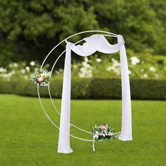 Large Crescent Wedding Balloon 7ft Moon Backdrop Stand Metal Arch Frame Wedding