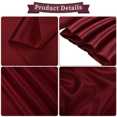 7 In. X 108 In. Satin Chair Sashes Bows Universal Chair Cover for Wedding Event