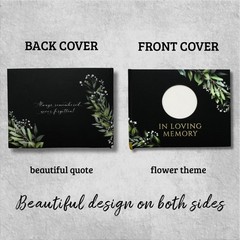 Portiche All-In-One Funeral Guest Book Set Memorial Guestbook Funeral Register