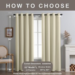 Fire Retardant Fluorine Free NFPA701 Standard Curtains 96 inches 2 Panels 100…