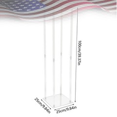 Acrylic Clear Flower Stand 39″ Tall Column Vase Centerpieces Wedding Decoration