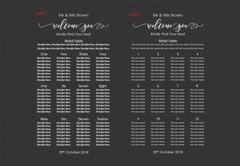 Custom Wedding Table Seating Chart Plan Sticker Vinyl Decal Sign Removable