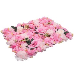 12Pcs Pink Wall Backdrop Panels For Wedding Decor 60x40cm Flower Wall Panels