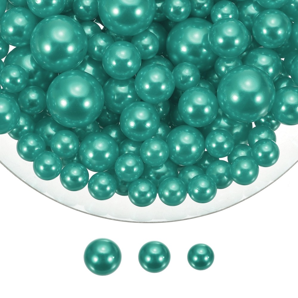 200 Pcs Pearl Bead for Vase Filler 20/14/10mm Floating Beads(Dark Green)