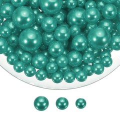 200 Pcs Pearl Bead for Vase Filler 20/14/10mm Floating Beads(Dark Green)