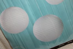 His & Hers Studio Solid White Paper Lanterns 3 Count per Pack 1 EA. 10″ 12″ 16″