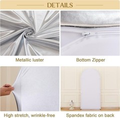 Arch Cover Backdrop Cover 1 Pieces Elastic for Wedding Birthday Photo Background