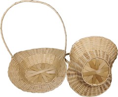3 Pc Bamboo Baskets 4″ 5″ 6″ 7″ 8″ 10″ 12″ 14″ 16″ 18″ for Wedding, Party
