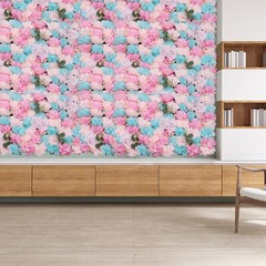 12xArtificial Flower Wall Floral Panel 60x40cm for Wedding Party Backdrop Deco