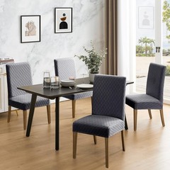 MOSAYT 100% Waterproof Dining Room Chair Covers Set of 4, Super Fit Stretch J…
