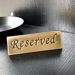 Stainless Steel Reserved Restaurant Holder Reserved Stand