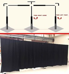 vivStruct ADJUSTABLE BACKDROP KIT 8FT TALL x 20FT- 50FT WIDE PIPE WITHOUT DRAPE