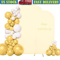 Set of 2 Spandex Wedding Arch Cover Double Sided Backdrop Stand Decor Party New