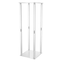 Clear Acrylic Flower Stand 40/60/80cm Tall Column Vase Wedding Decoration