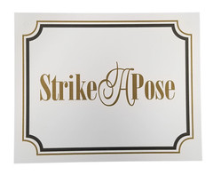 14 Piece Gold & Black Wedding Sign Set