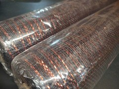 2 Rolls Deco Mesh 21″ Genuine Craig Bachman 30Ft Metallic Copper & Chocolate
