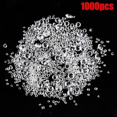 1000* 3-10mm Artificial Diamonds Fake Crystals Clear Gemstone Acrylic Stones UK