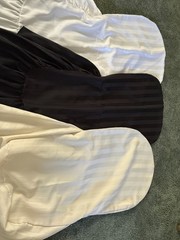 White and Black Tuxedo Luxury Chair Covers