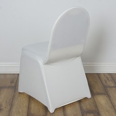 10 IVORY Banquet Stretch SPANDEX CHAIR COVERS Wedding Supplies Event Decorations