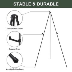 DANMO Easel Stand for Wedding Sign Poster 63” Instant Display Easel for Floo…