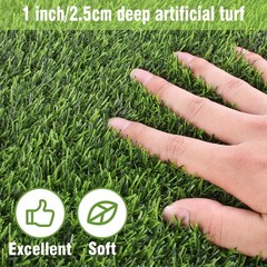 Kesfey 12 x 36 Inch Easter Artificial Grass Table Runners Washable Green Synt…