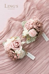 Ling’s Moment 2pcs Prom Wrist Corsage Artificial Flowers, Girl/Mother Corsage…