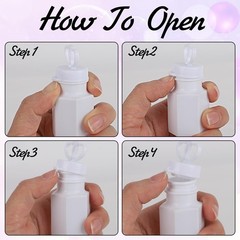 100 Sets Wedding Party Favors White Mini Bubble Bottles Greeting Card Goodie …