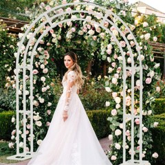 Dreamy Wedding Arch Solid Metal Frame Huge Garden Bridal Party Decoration Arbor