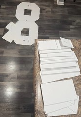 4ft Cardboard White Marquee Light Up “&” Wedding Sign