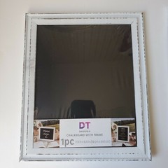 2 David Tutera Chalkboard Frame White Wash 7.5×9.5″ Blackboard Surface Farmhouse