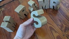 Mr & Mrs Gold Glitter Wood Letter Blocks Decor wedding venue decoration sparkle