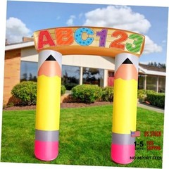 6.56 ft Preschool Graduation Decorations Inflatable Pencil Arch Back to